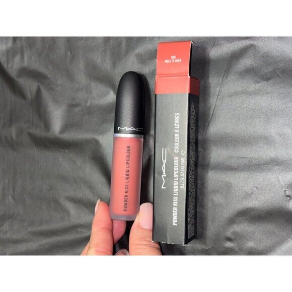 MAC Powder Kiss Liquid Lipcolour-# 989 Mull It Over 5ml/0.17oz NEW IN BOX - Picture 1 of 17